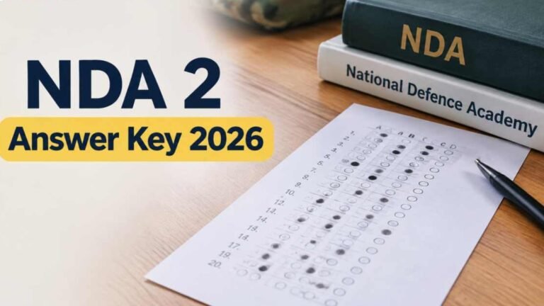 UPSC NDA 2 Answer Key 2026 Out