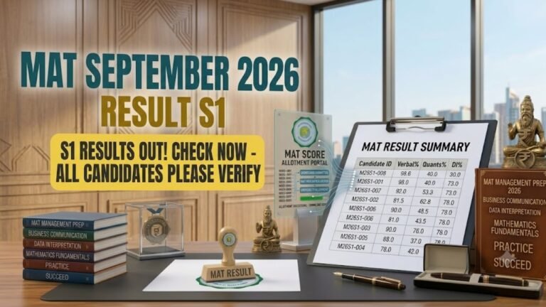 MAT September 2026 Result Out